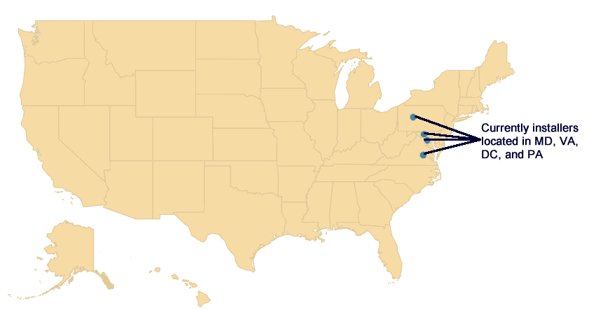 Map of New Market, Maryland - Headquarters of Grolar Sealants
